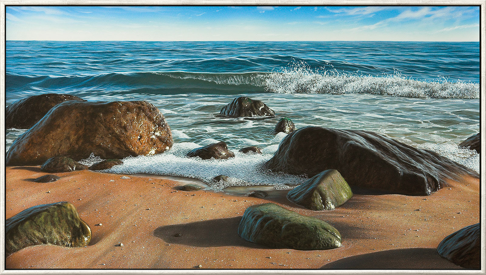 Bild "Am Meer", gerahmt von Gerd Bannuscher