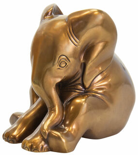 Skulptur "Little Elephant", Version in Bronze