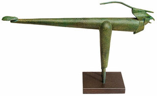 Skulptur "Kleiner Raubvogel", Metallguss von Paul Wunderlich